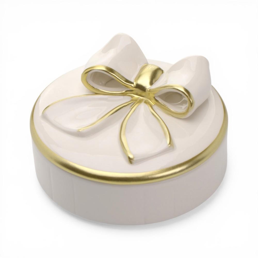 SCATOLA IN PORCELLANA COLORE BIANCO